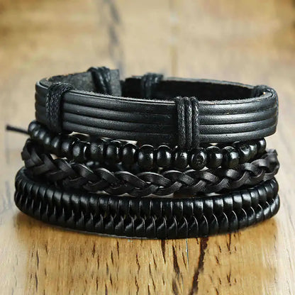 Men's Elite Woven Bracelet Ensemble