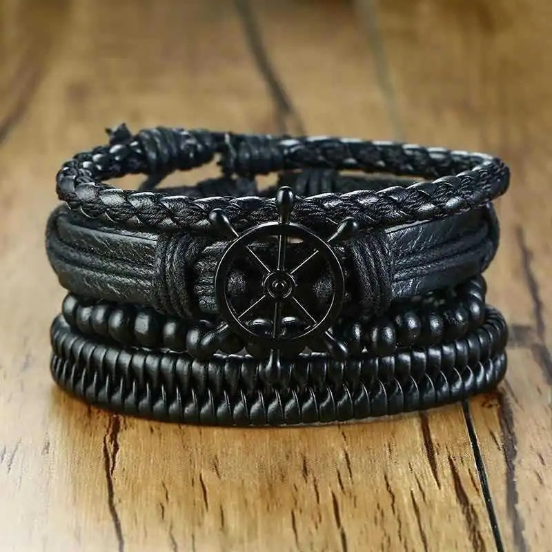 Men's Elite Woven Bracelet Ensemble