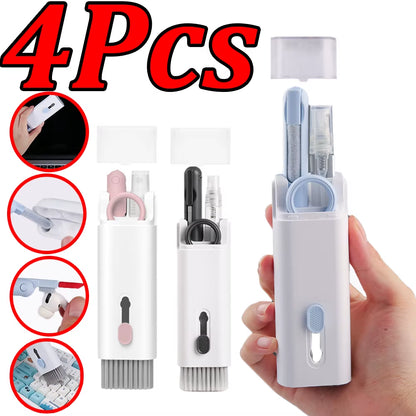 1-4Pcs Keyboard Cleaning Brush Kit 7-In-1 Multifunction Digital Cleaning Tool Set Keycap Puller Computer Keyboard Cleaner Brush