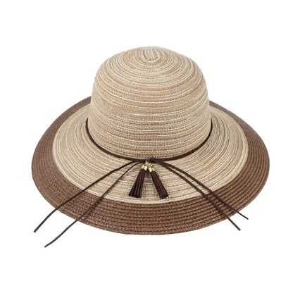 Summer Women's Foldable Wide-Brim Sun Hat for Outdoors