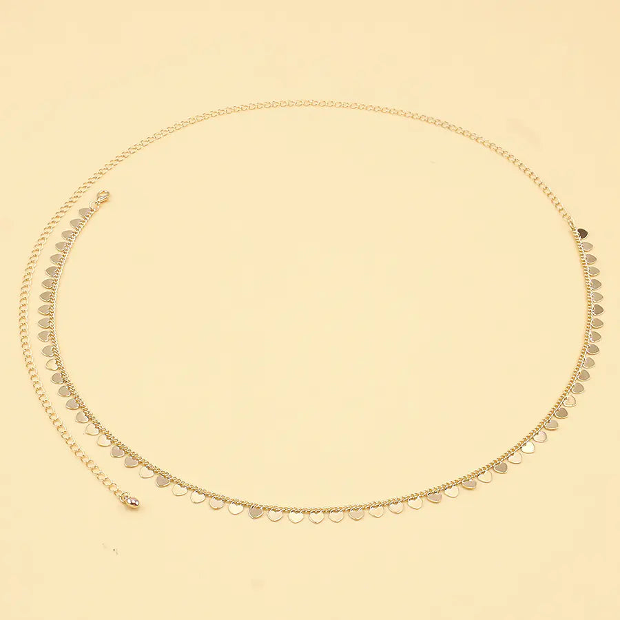 Chic Peach Heart Body Chain