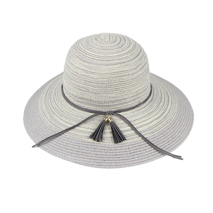 Summer Women's Foldable Wide-Brim Sun Hat for Outdoors