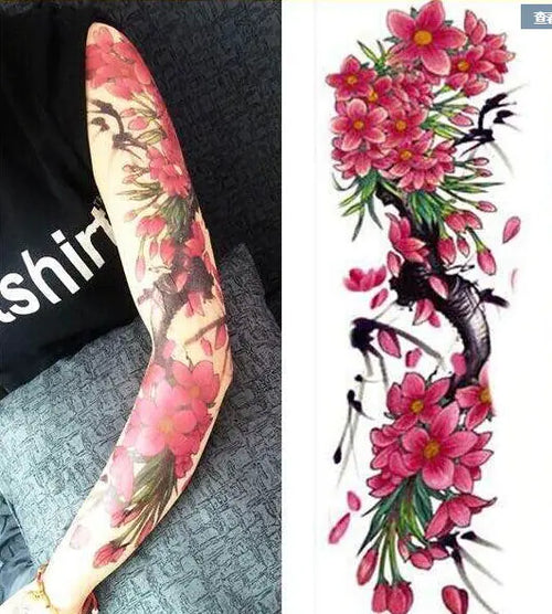 Flower Leg Full Arm Long-Lasting Tattoo Stickers