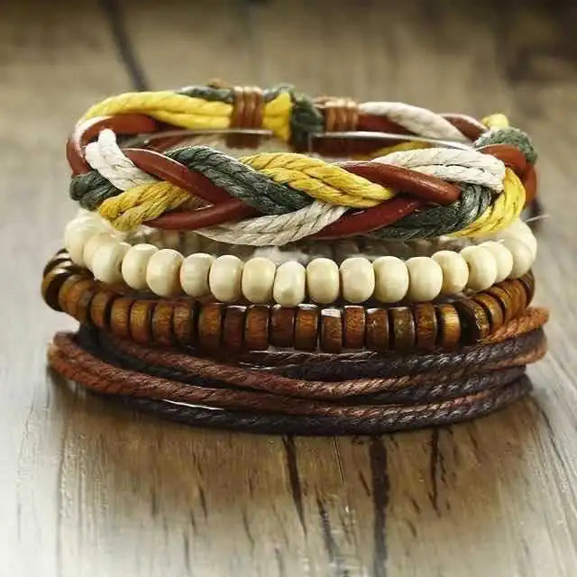 Men's Elite Woven Bracelet Ensemble