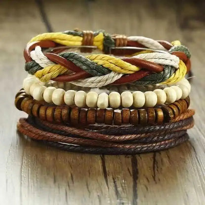 Men's Elite Woven Bracelet Ensemble