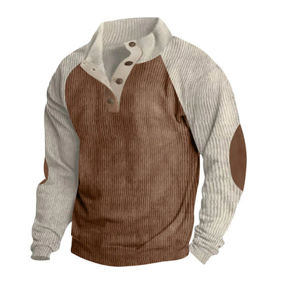 Men's Casual Warm Stand Collar Sweatshirt