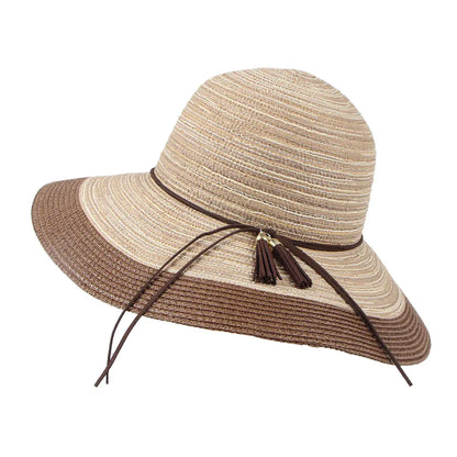 Summer Women's Foldable Wide-Brim Sun Hat for Outdoors