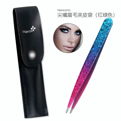 Double-Sided Stainless Steel Tweezers Beauty Set