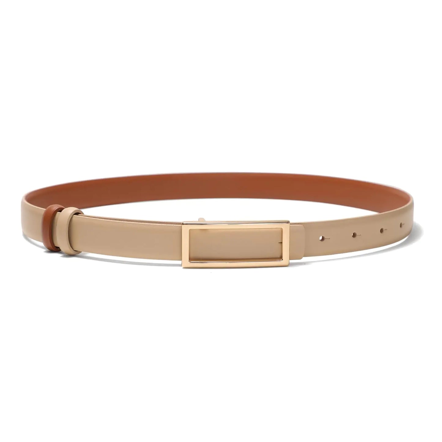 YooAi Elegant Reversible Leather Belt for Women