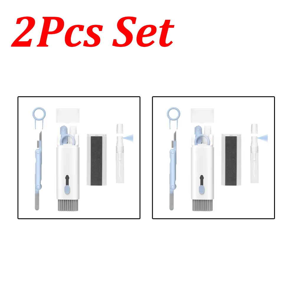 1-4Pcs Keyboard Cleaning Brush Kit 7-In-1 Multifunction Digital Cleaning Tool Set Keycap Puller Computer Keyboard Cleaner Brush