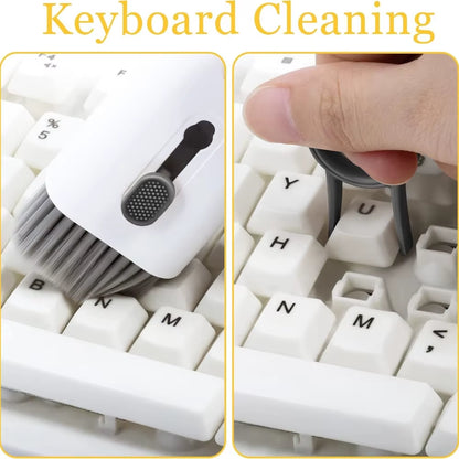 1-4Pcs Keyboard Cleaning Brush Kit 7-In-1 Multifunction Digital Cleaning Tool Set Keycap Puller Computer Keyboard Cleaner Brush