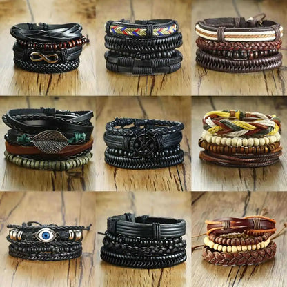 Men's Elite Woven Bracelet Ensemble