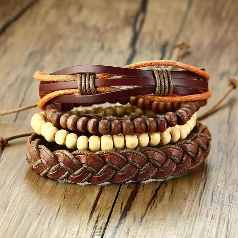 Men's Elite Woven Bracelet Ensemble