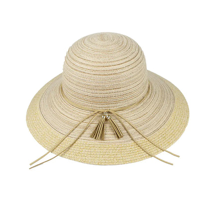 Summer Women's Foldable Wide-Brim Sun Hat for Outdoors