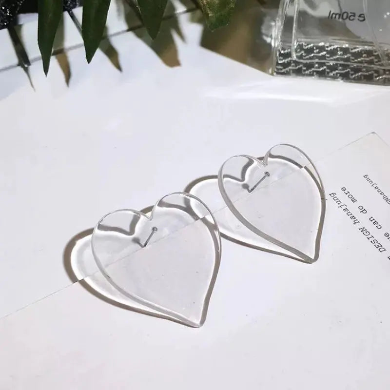 Korean Summer Sweetheart Heart Shaped Earrings
